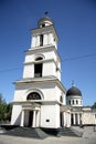 Bell tower of the cathedral of Christ's Nativity in Chisinau, Moldova