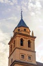 Bell tower of the Cathedral of Granada Royalty Free Stock Photo