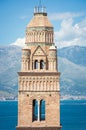 Bell tower of the Cathedral `Holy Mary assumed into heaven`, Gaeta. Italy Royalty Free Stock Photo