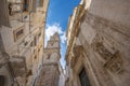 Bell tower of Cathedral Maria Santissima della Madia in Monopoli, Italy Royalty Free Stock Photo