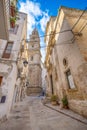 Bell tower of Cathedral Maria Santissima della Madia in Monopoli, Italy Royalty Free Stock Photo