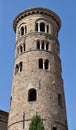 The bell tower of the Cathedral of Ravenna. Italy Royalty Free Stock Photo