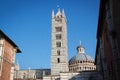 Bell tower of the cathedral of Siena