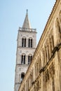 Bell tower, Cathedral of St. Anastasia, Zadar, Croatia Royalty Free Stock Photo