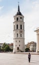 The bell tower of the Cathedral. Vilnius Royalty Free Stock Photo