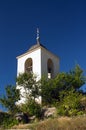 Bell tower of the cave monastery. Royalty Free Stock Photo