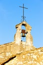 bell tower of Chapel St. Sixte near Eygalieres, Provence, France Royalty Free Stock Photo