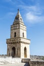 Bell tower of the Chiesa San Pietro Barisano church in Matera, Basilicata, Italy