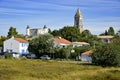 Church and castle of Noirmoutier en lÃ¢â¬â¢Ile in France Royalty Free Stock Photo