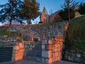 Bell tower of the Church of the Holy Mother of God Royalty Free Stock Photo