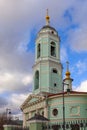 Bell tower of the Church of the Life-Giving Trinity in Karacharov, Moscow