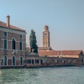 The bell tower of the Church of Madonna dell\'Orto Royalty Free Stock Photo