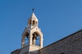 The bell tower of the Church of the Nativity. Bethlehem Royalty Free Stock Photo