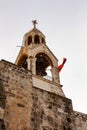 Bell tower of Church Of The Nativity in Israel Royalty Free Stock Photo