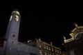 Bell Tower, Church and other Historic Buildings in Dubrovnik Royalty Free Stock Photo