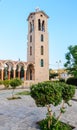 Bell tower of the church of Saint Nektarios. Faliraki Royalty Free Stock Photo