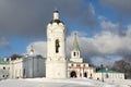 Bell Tower of the Church of St. George in Kolomenskoye in Winter Royalty Free Stock Photo