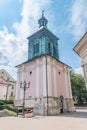 Bell tower of church of St. Klemens in Wieliczka