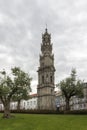 Bell tower of the Clerigos Church, one famous panoramic viewpoint destination of Porto