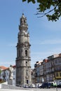 Bell tower of Clerigos church in Porto, Portugal