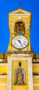 Bell tower with clock Royalty Free Stock Photo