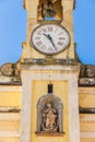 Bell tower with clock Royalty Free Stock Photo