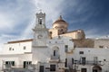 Bell tower with clock in Pisticci south Italy