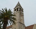 The bell tower of the Dominican convent in Trogir Royalty Free Stock Photo