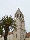 The bell tower of the Dominican convent in Trogir Royalty Free Stock Photo