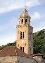 Bell tower of the Dominican Monastery, Dubrovnik, Croatia Royalty Free Stock Photo