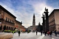 Pilar square in Zaragoza Royalty Free Stock Photo