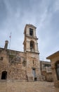 The bell tower of the famous Church of the Nativity. Bethlehem Royalty Free Stock Photo