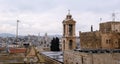 The bell tower of the famous Church of the Nativity. Bethlehem Royalty Free Stock Photo