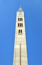 The bell tower of the Franciscan Church of Peter and Paul, Mostar, Bosnia and Herzegovina. Royalty Free Stock Photo