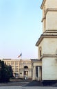 the bell tower and the government building