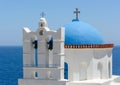 bell tower of a Greek church Royalty Free Stock Photo