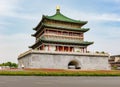 Bell Tower of the historic city of Xi'an or Xian, Shanxi, Chian Royalty Free Stock Photo