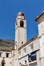 Bell Tower, St saviour Church, Dubrovnik, Croatia Royalty Free Stock Photo