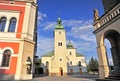 Bell tower in historical center of Ruzomberok town