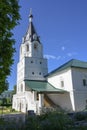 The bell tower of the Intercession Church of the 16th century in Alexandrovskaya Sloboda in Alexandrov, Russia