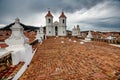 Bell tower and kupola of San Felipe Neri Monastery at Sucre, Bolivia Royalty Free Stock Photo