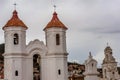 Bell tower and kupola of San Felipe Neri Monastery at Sucre, Bolivia Royalty Free Stock Photo