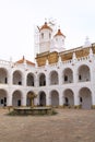 Bell tower and kupola of San Felipe Neri Monastery at Sucre, Bolivia Royalty Free Stock Photo