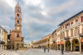 Bell tower at the Liberty place in Faenza - Italy