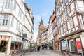 The bell tower of the Market Church at the old town of the Hannover, Germany Royalty Free Stock Photo