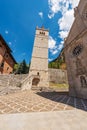 Bell Tower and Medieval Cathedral of Gemona del Friuli - Italy Royalty Free Stock Photo