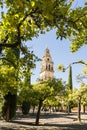 Bell Tower of the Mezquita Cathedral, Cordoba, Spain Royalty Free Stock Photo