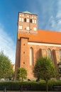 Bell tower of Minor Basilica of Beheadings of St. John the Baptist in Chojnice, Poland