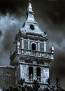 The bell tower of the monastery in Valldemossa Royalty Free Stock Photo