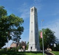 The bell tower on the NC State campus in Raleigh Royalty Free Stock Photo